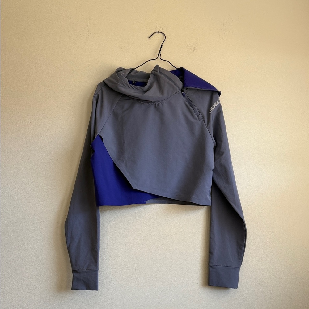Gymshark Asymmetrical crop hoodie